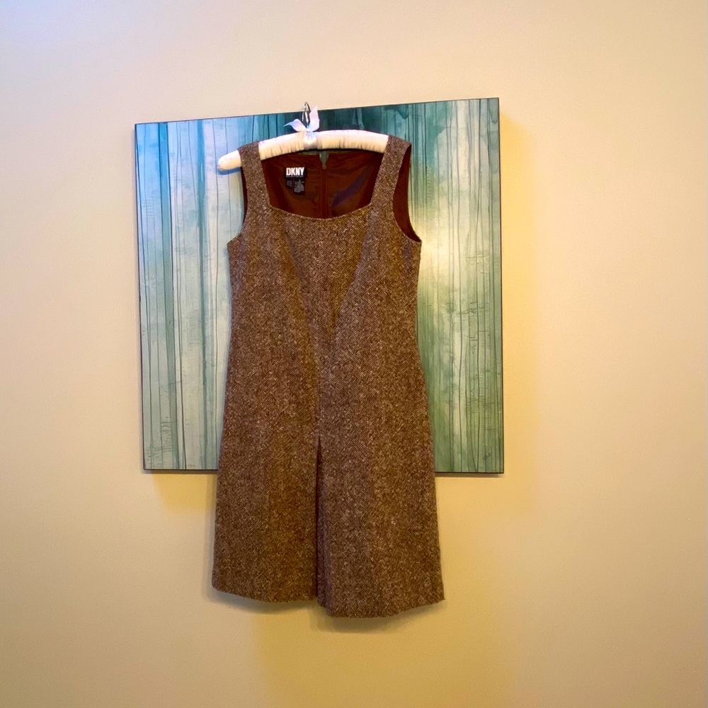 DKNY Tweed Jumper Dress